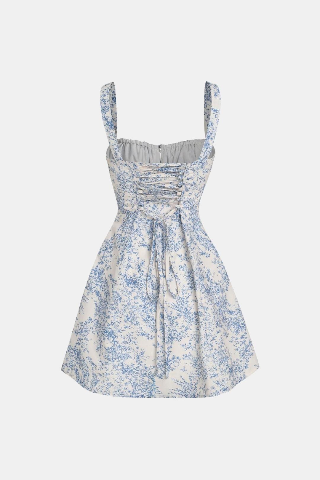 Lily - Trendy Women's Summer Dress with Sweetheart Tie Front and Floral Print