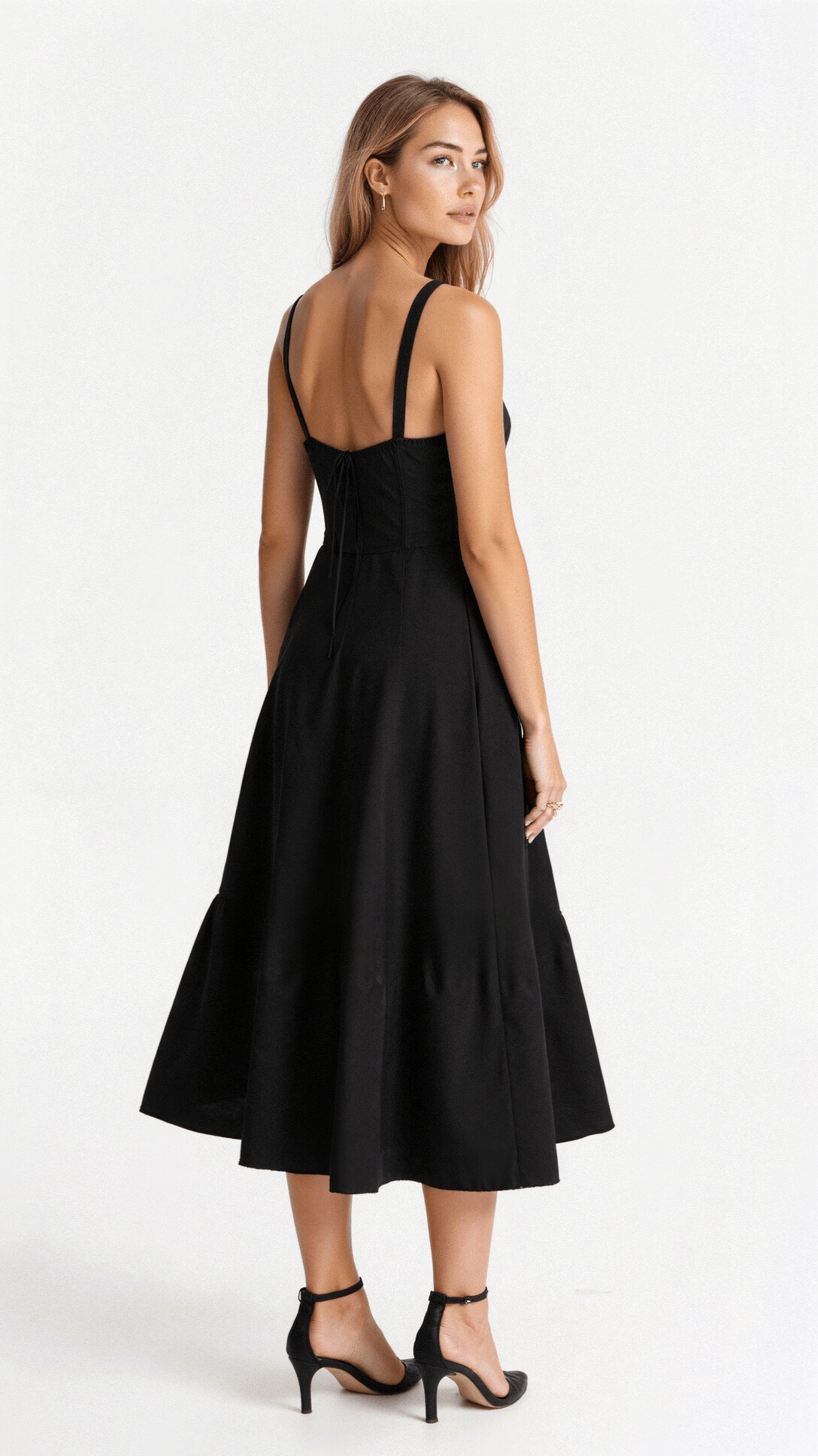Aurora - Romantic Women's Wedding Guest Dress with Sweetheart Neckline and Front Slit