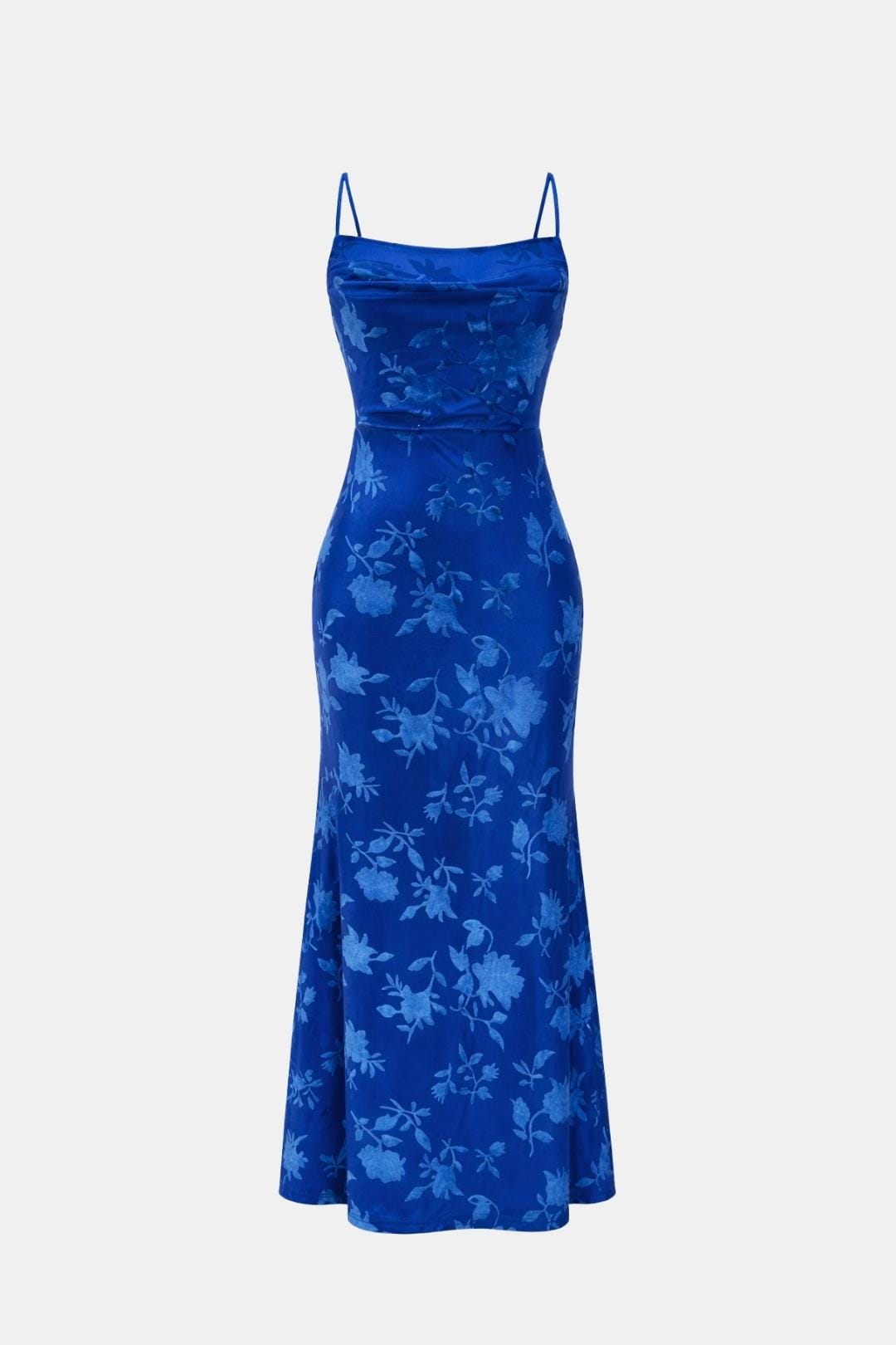 Chloe - Elegant Women's Summer Dress with Cowl Neckline and Mermaid Hem