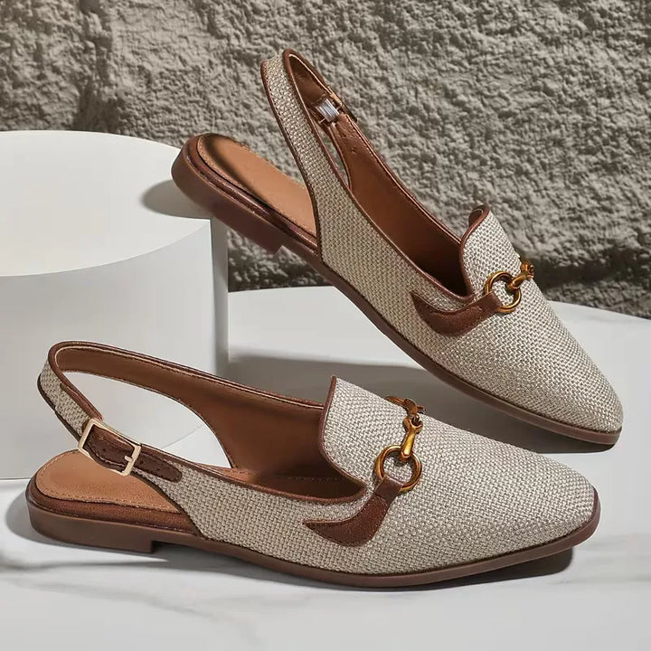 Grace - Orthopedic Mule Sandals for Women with Horsebit Detail and Slingback Strap