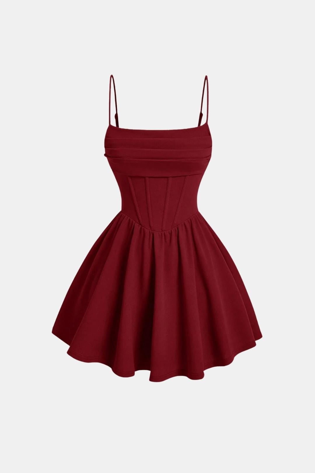 Isabella - Elegant Women's Wedding Guest Dress with Corset Bodice and Flared Skirt