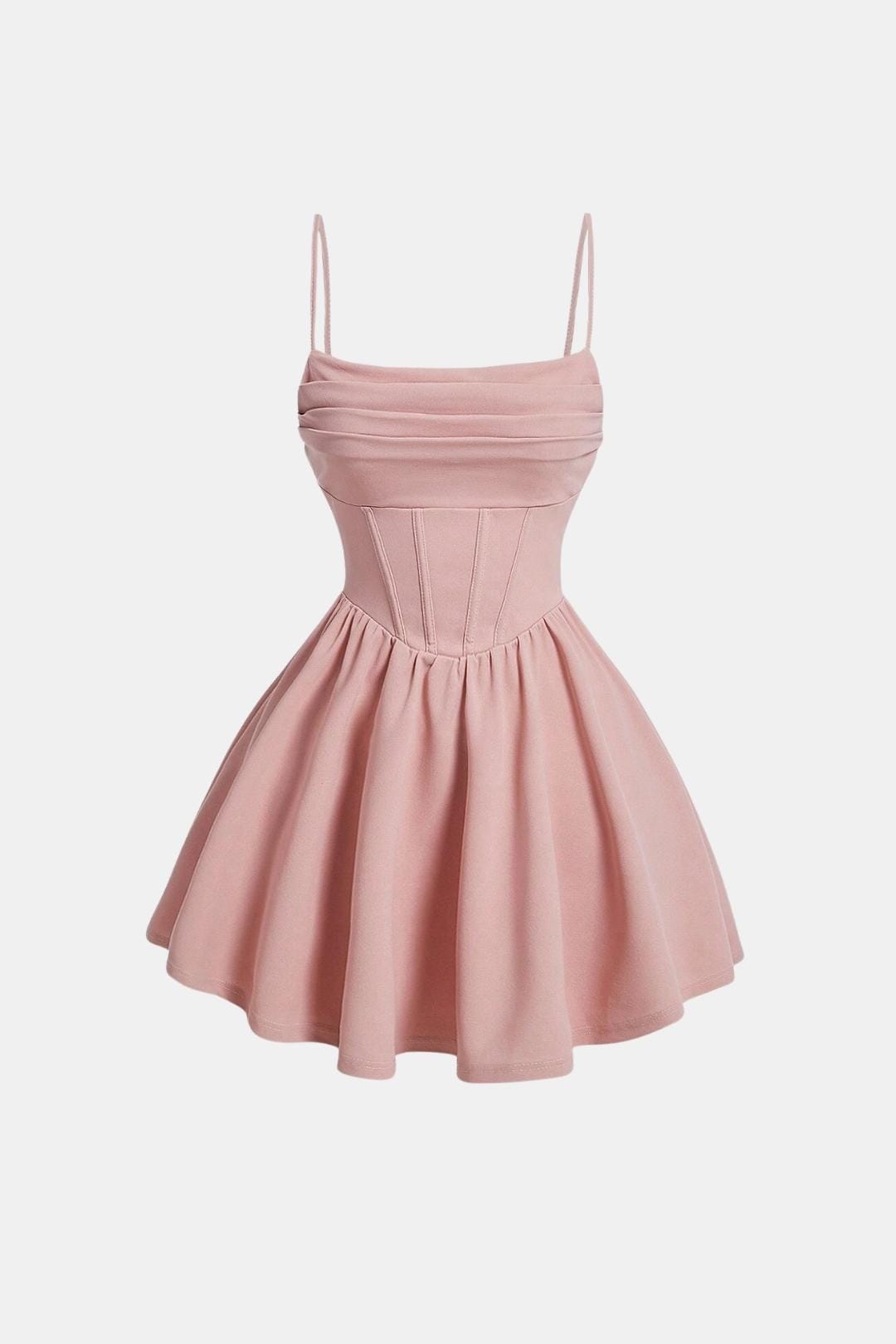Isabella - Elegant Women's Wedding Guest Dress with Corset Bodice and Flared Skirt