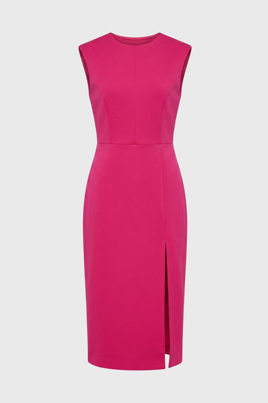 Midi Dress Women - Sleeveless Side Slit | Professional Look